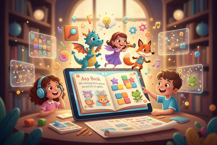 Interactive Kids’ Story Bundles – Flipbook, PDF eBook & Activity Pages