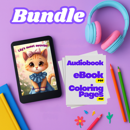Lily’s Sweet Surprise – Interactive Read-Along Flipbook + eBook (PDF) + Bonus Coloring Pages BUNDLE | Fun Friendship Story for Kids Ages 3–6