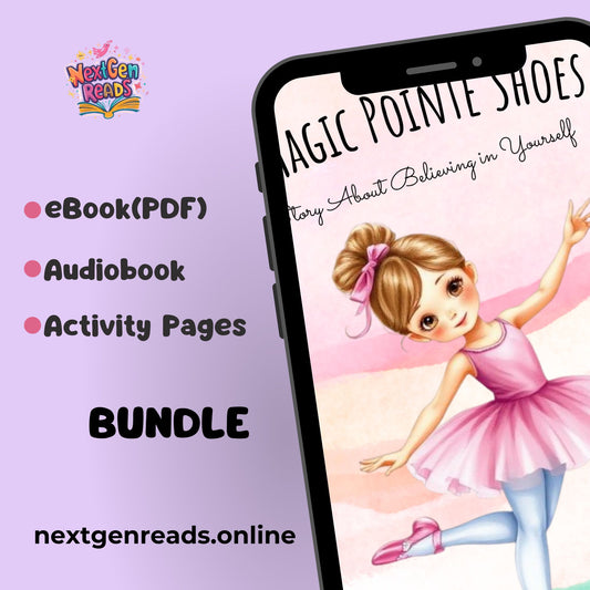 The Magic Pointe Shoes - Audiobook + Ebook PDF + Activity Pages BUNDLE